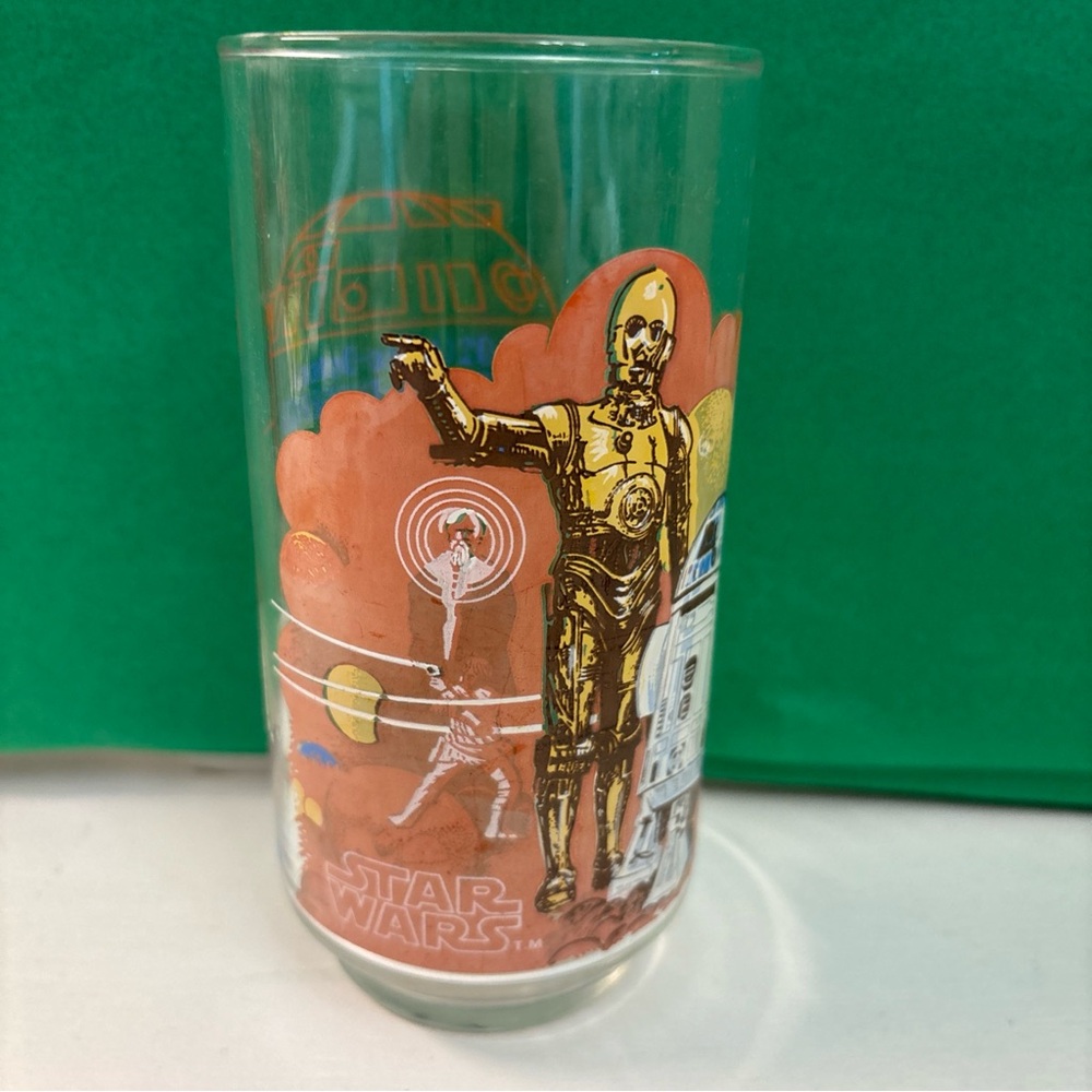 Star Wars Vintage 1977 collector glass